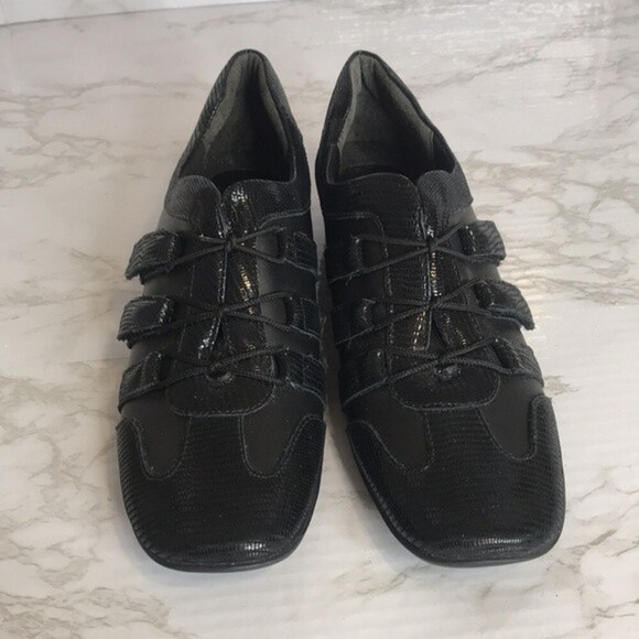 Walking cradles audio leather blank patent lizard print slip on shoes size 8.5 s - Picture 3 of 10